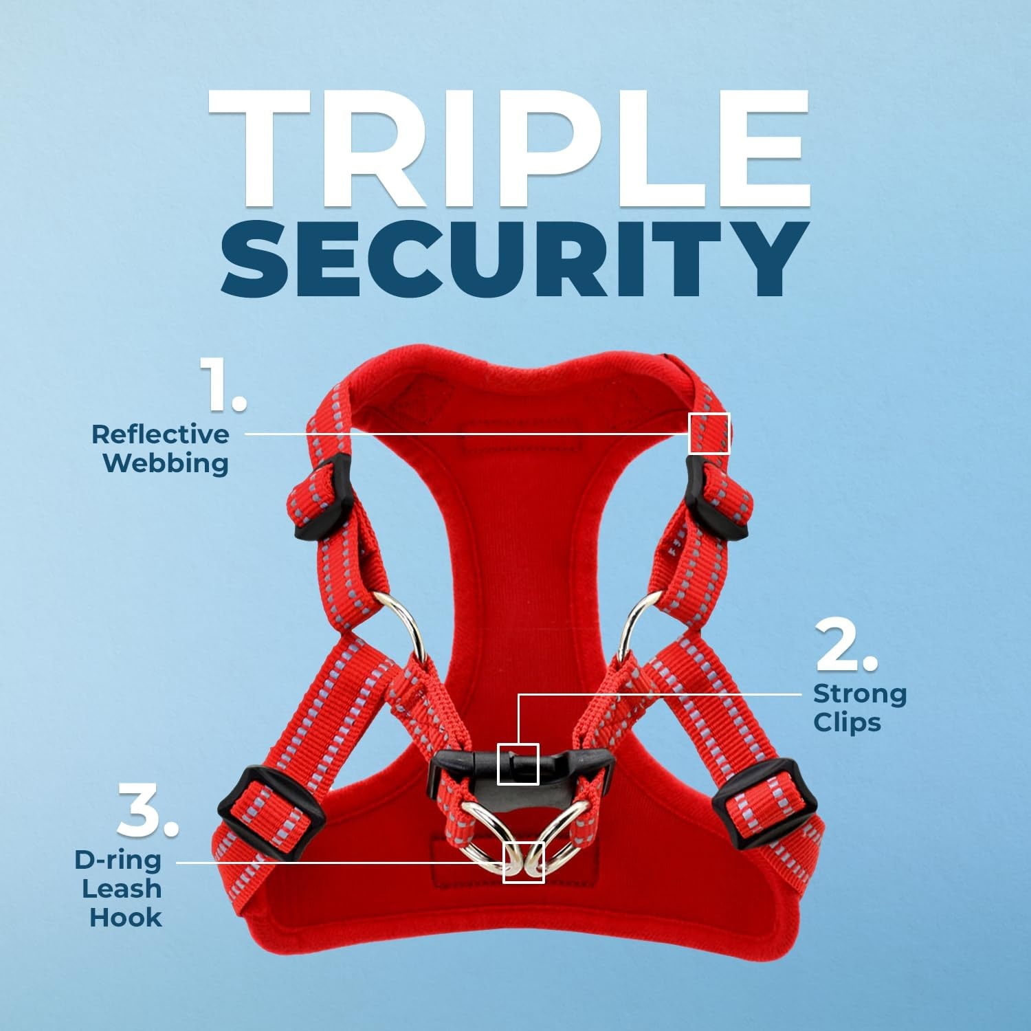 image:imageBest Pet Supplies Voyager Adjustable Stepin Flex Breathable Mesh Dog Harness for Small Medium Large Dogs Leash Set Army Base SHarness Red