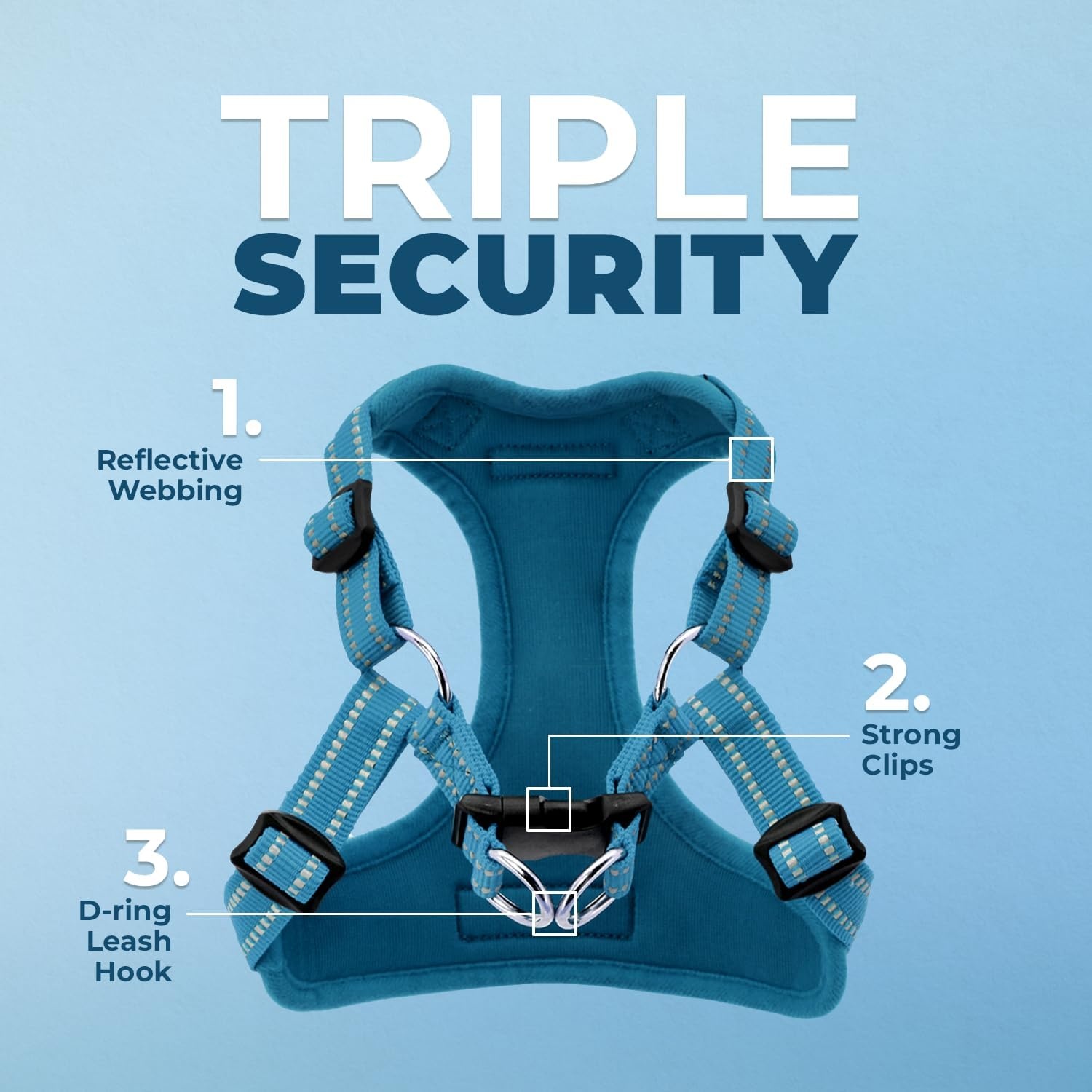 image:imageBest Pet Supplies Voyager Adjustable Stepin Flex Breathable Mesh Dog Harness for Small Medium Large Dogs Leash Set Army Base SHarness Turquoise