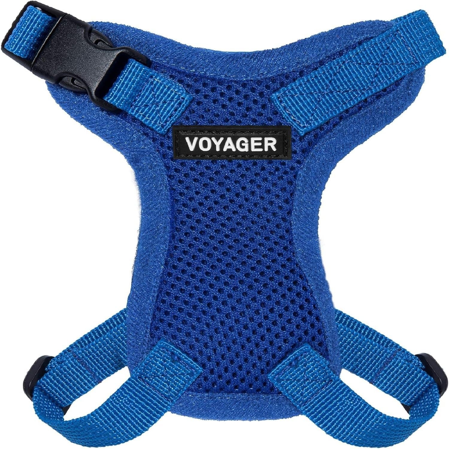 image:imageVoyager EscapeProof Stepin Lock Cat Harness amp 5ft NeopreneHandle Leash Set AllWeather Mesh with Reflective Stitching for Small to Large Cats by Best Pet Supplies Lavender 327 XXSHarness Leash Set Royal Blue