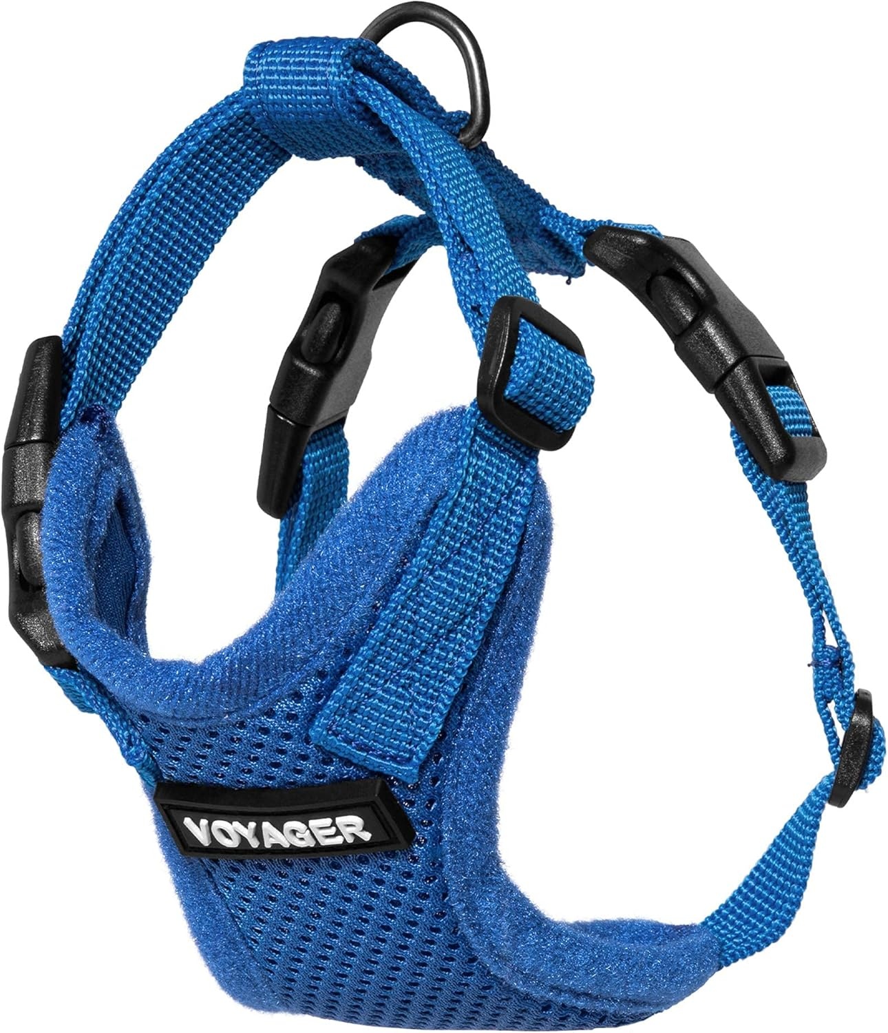 image:imageVoyager EscapeProof Stepin Lock Cat Harness amp 5ft NeopreneHandle Leash Set AllWeather Mesh with Reflective Stitching for Small to Large Cats by Best Pet Supplies Lavender 327 XXSHarness Leash Set Royal Blue