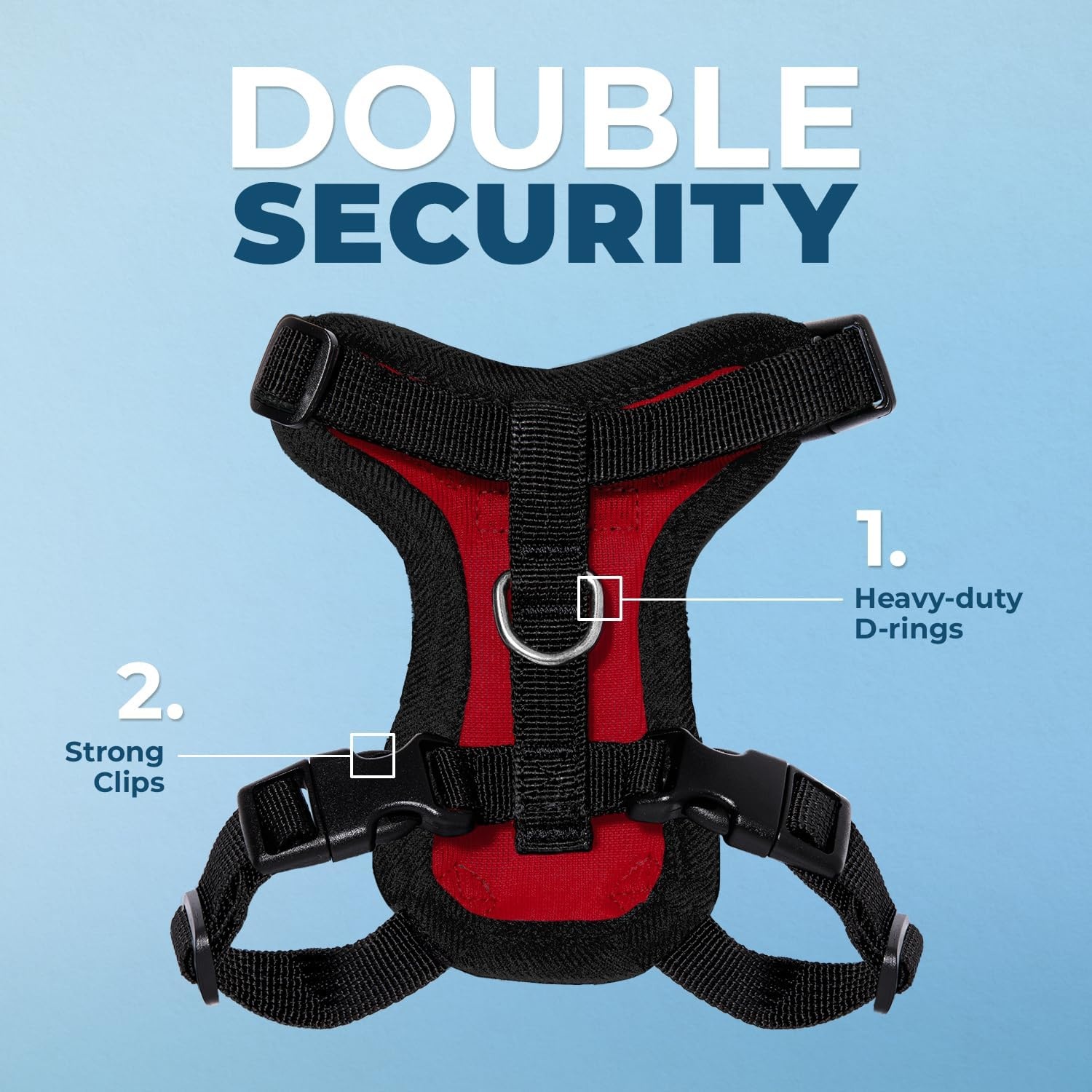 image:imageVoyager EscapeProof Stepin Lock Cat Harness amp 5ft NeopreneHandle Leash Set AllWeather Mesh with Reflective Stitching for Small to Large Cats by Best Pet Supplies Lavender 327 XXSHarness Leash Set RedBlack Trim