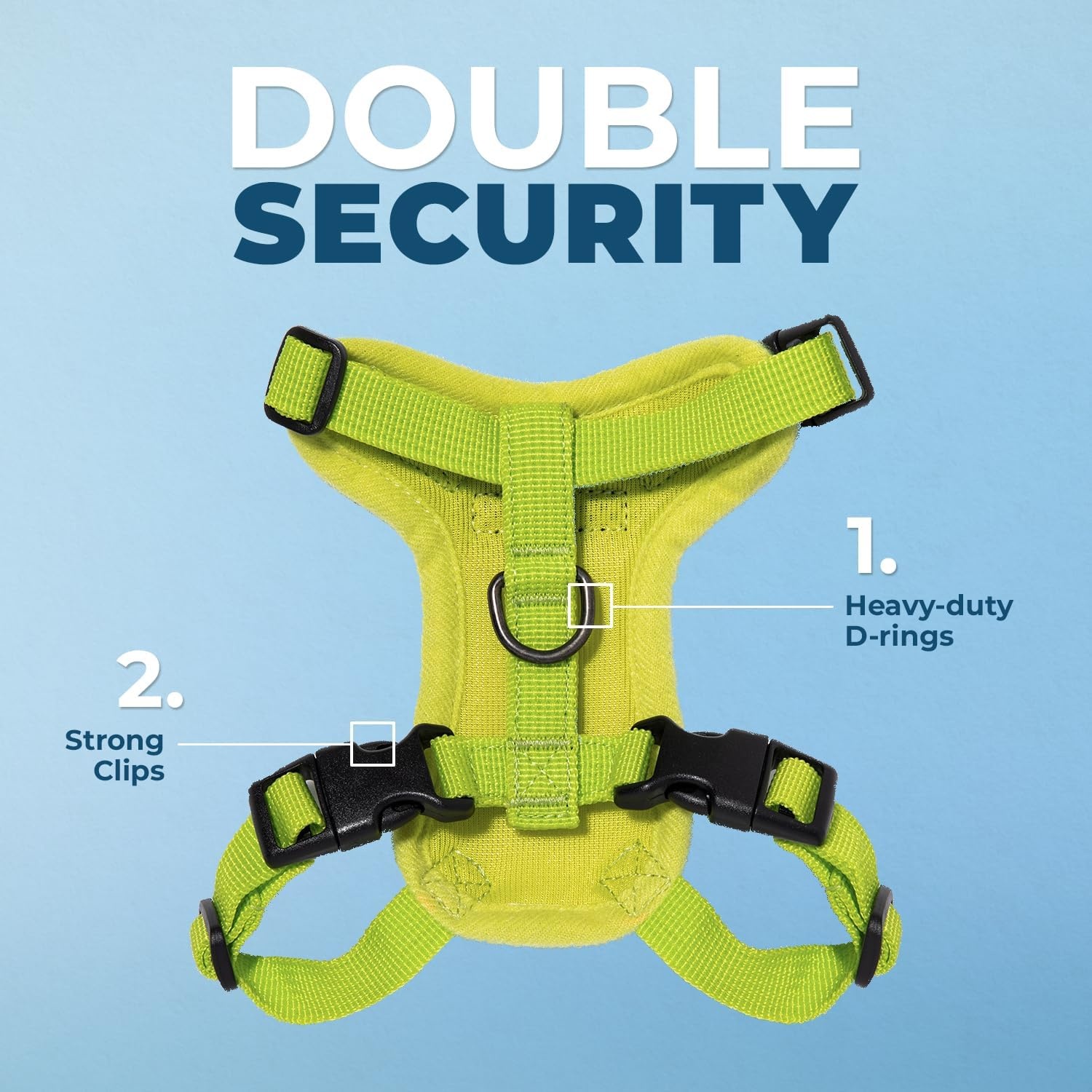 image:imageVoyager EscapeProof Stepin Lock Cat Harness amp 5ft NeopreneHandle Leash Set AllWeather Mesh with Reflective Stitching for Small to Large Cats by Best Pet Supplies Lavender 327 XXSHarness Leash Set Lime Green