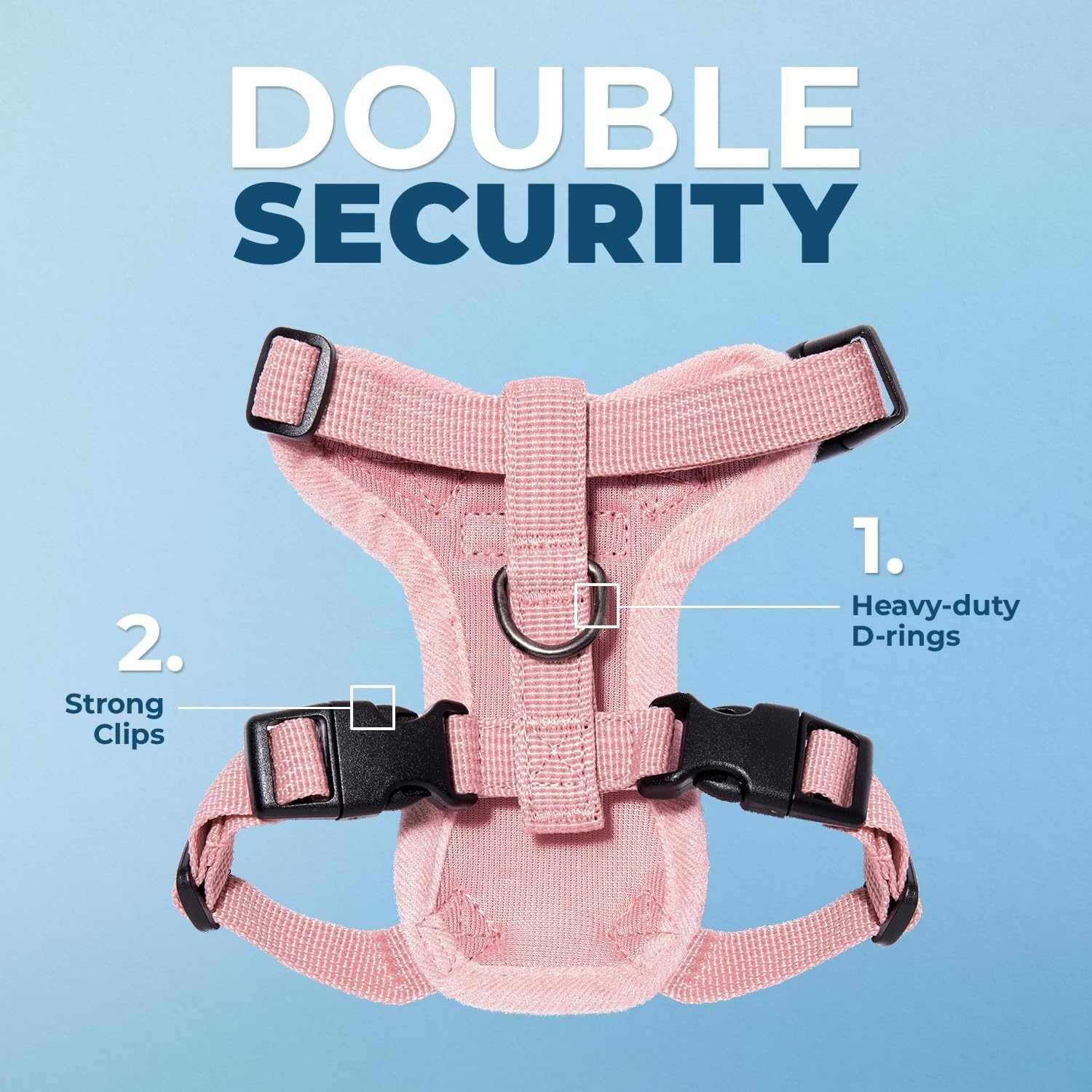 image:imageVoyager EscapeProof Stepin Lock Cat Harness amp 5ft NeopreneHandle Leash Set AllWeather Mesh with Reflective Stitching for Small to Large Cats by Best Pet Supplies Lavender 327 XXSHarness Leash Set Pink