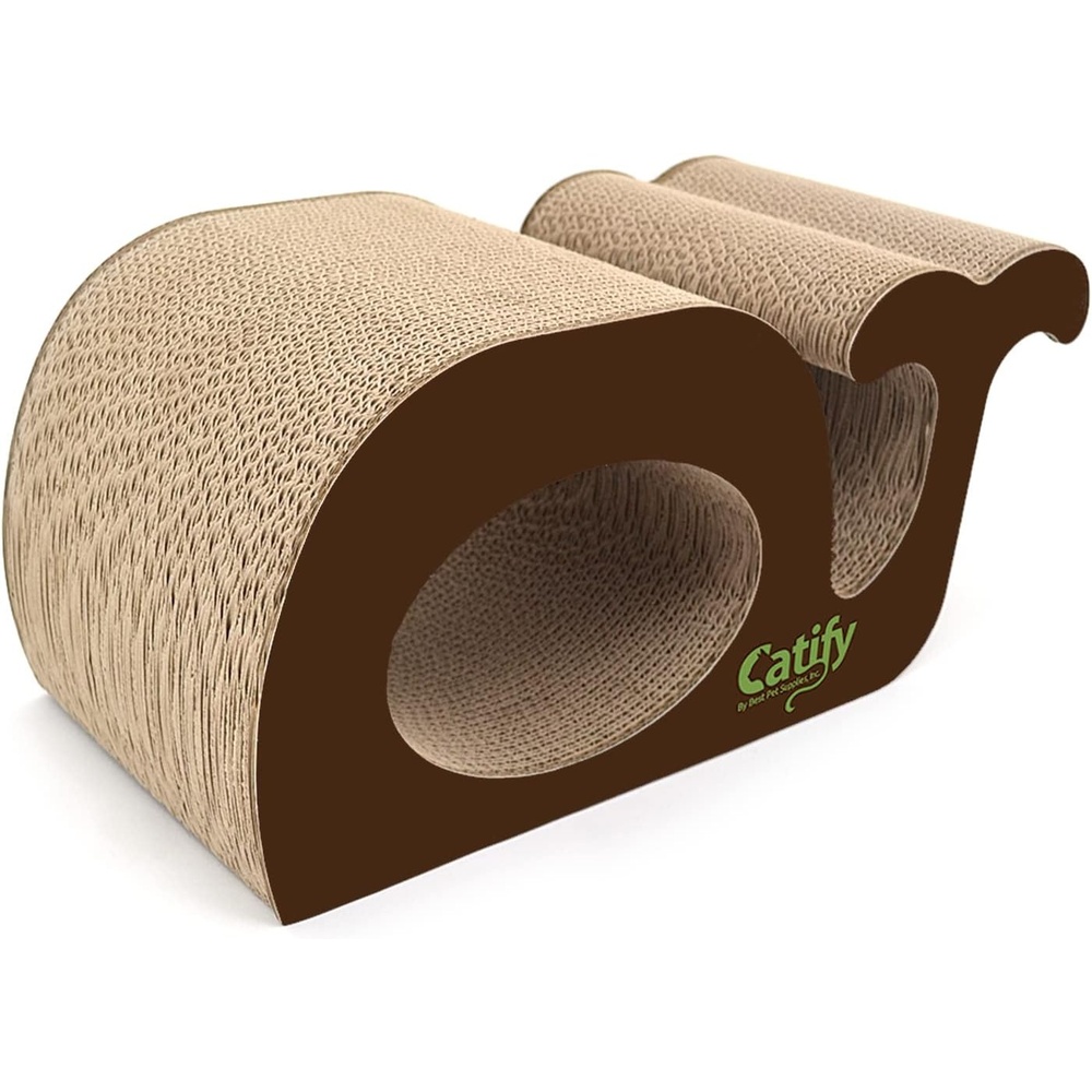 image:imageBest Pet Supplies Catify Cat Scratcher Fun Interactive Scratchers Posts Poles Claw Safe Furniture Saver Indoor Play Support Natural Cat Behaviors Heavy Duty LShape H 19Whale