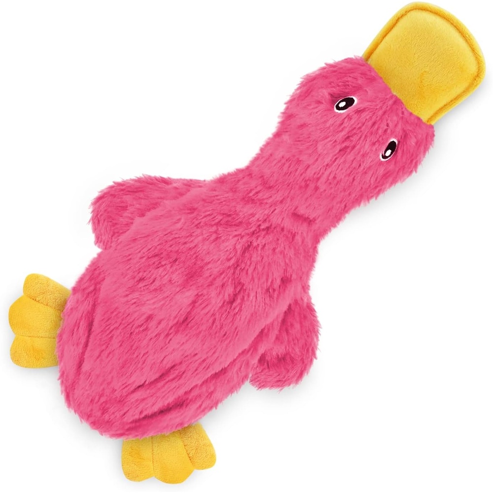 image:imageBest Pet Supplies Interactive Squeaky Dog Chew Toy Ideal Dog Toys for Chewers Small Medium amp Large Dogs and Fetch Lovers Crinkle Duck Blue LargeCrinkle Duck Light Pink