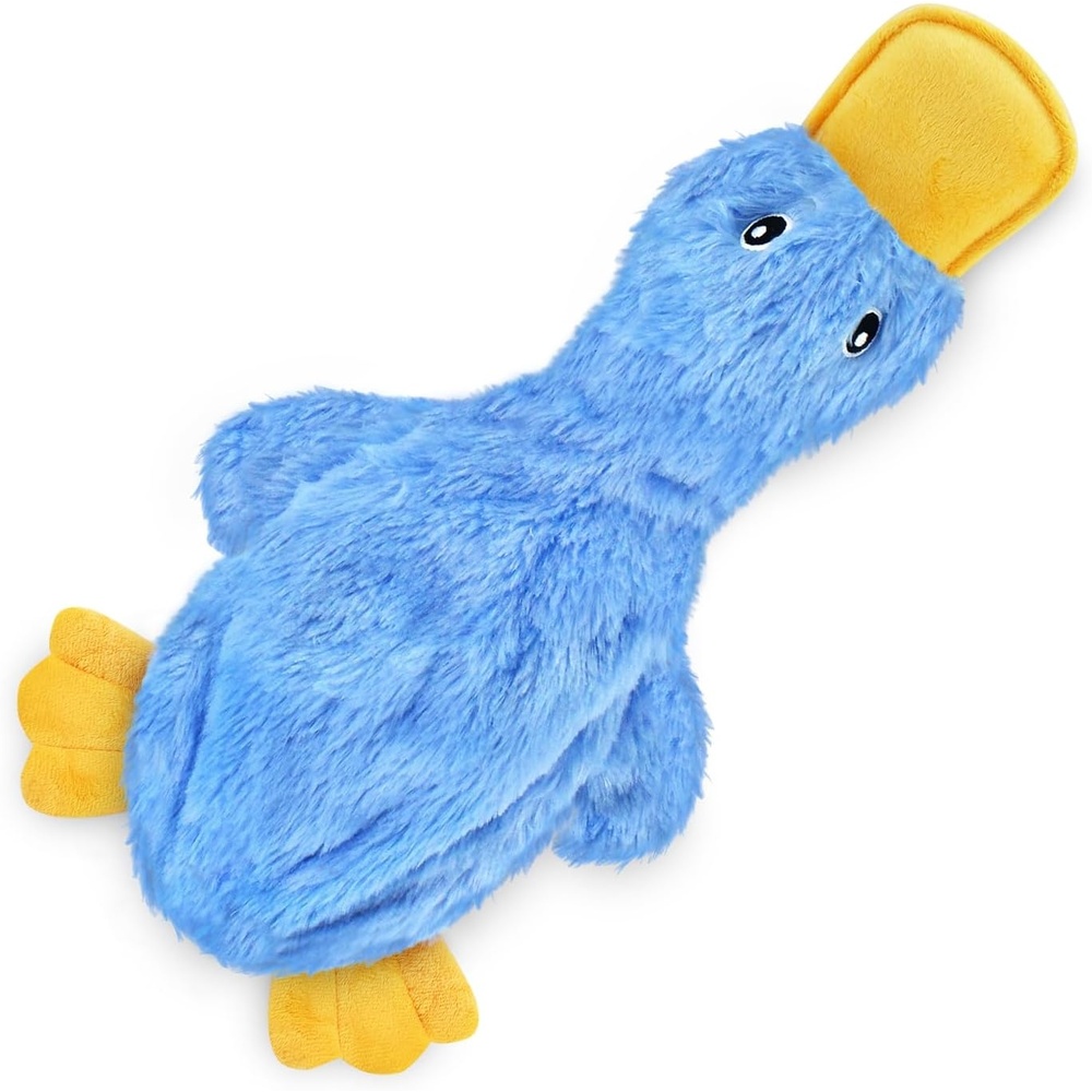 image:imageBest Pet Supplies Interactive Squeaky Dog Chew Toy Ideal Dog Toys for Chewers Small Medium amp Large Dogs and Fetch Lovers Crinkle Duck Blue LargeCrinkle Duck Blue