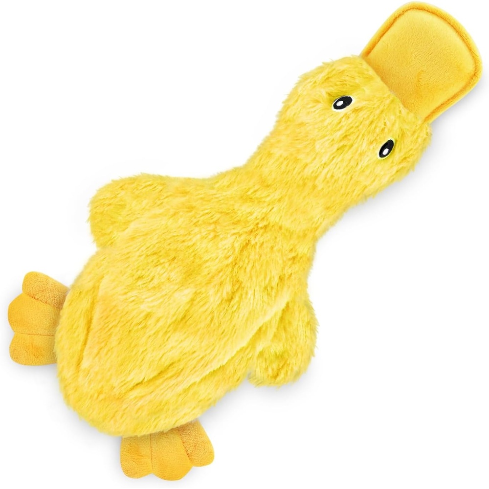 image:imageBest Pet Supplies Interactive Squeaky Dog Chew Toy Ideal Dog Toys for Chewers Small Medium amp Large Dogs and Fetch Lovers Crinkle Duck Blue LargeCrinkle Duck Yellow