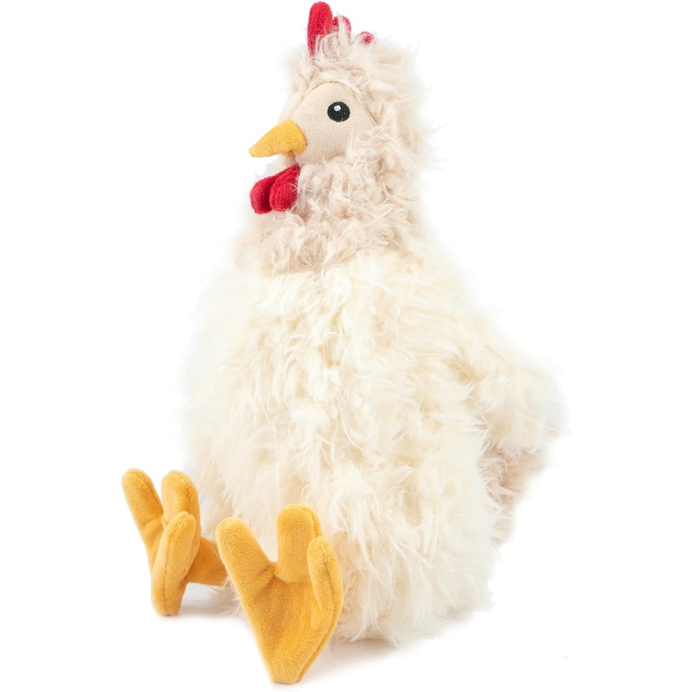 image:imageBest Pet Supplies Interactive Squeaky Dog Chew Toy Ideal Dog Toys for Chewers Small Medium amp Large Dogs and Fetch Lovers Crinkle Duck Blue LargeCrinkle Chicken Beige