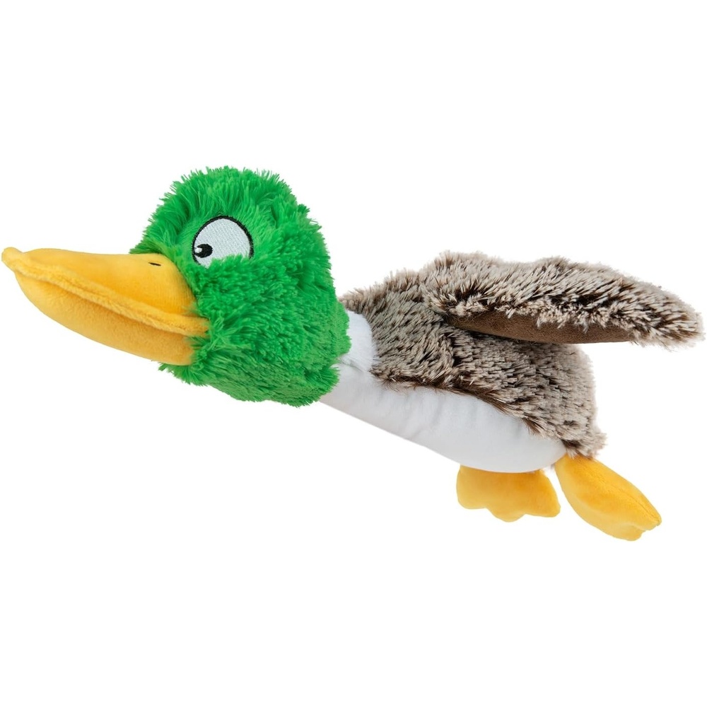 image:imageBest Pet Supplies Interactive Squeaky Dog Chew Toy Ideal Dog Toys for Chewers Small Medium amp Large Dogs and Fetch Lovers Crinkle Duck Blue LargeMallard Duck Gray