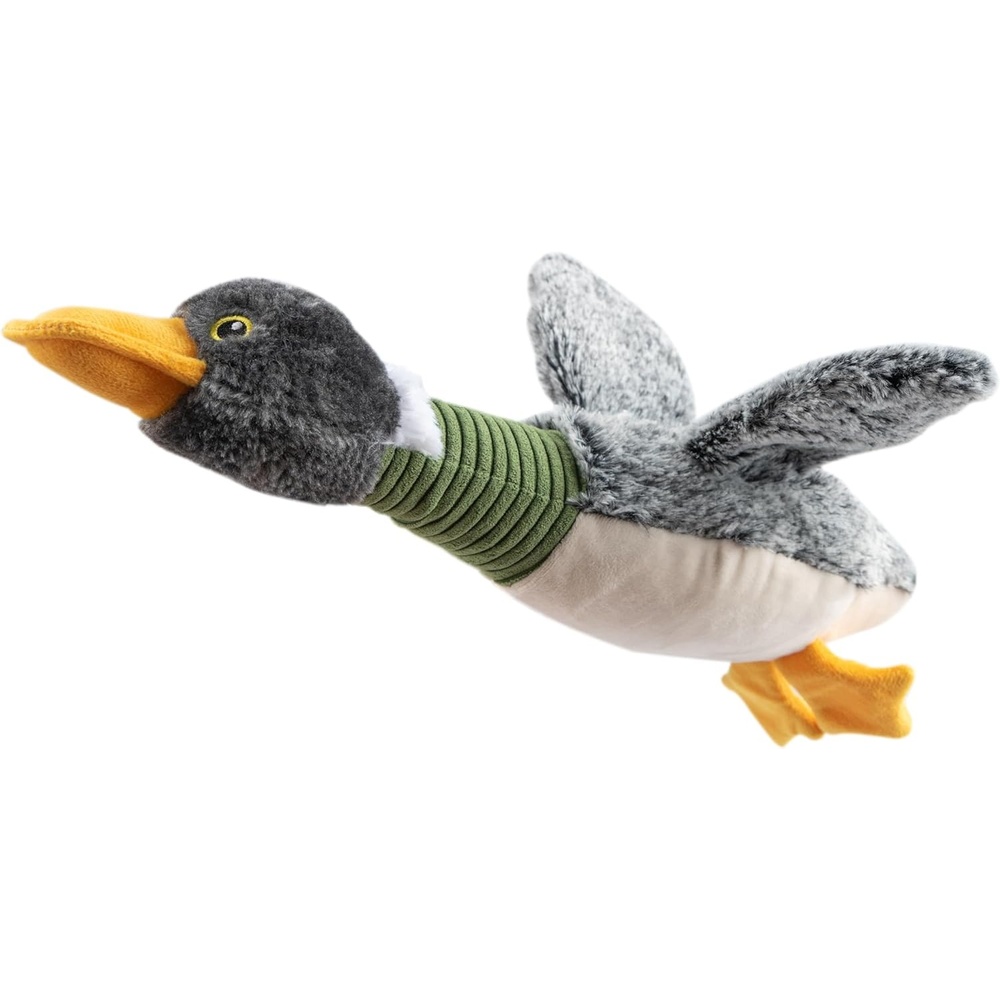image:imageBest Pet Supplies Interactive Squeaky Dog Chew Toy Ideal Dog Toys for Chewers Small Medium amp Large Dogs and Fetch Lovers Crinkle Duck Blue LargeMallard Duck Wing Gray