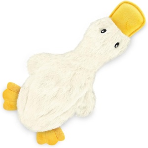 image:imageBest Pet Supplies Interactive Squeaky Dog Chew Toy Ideal Dog Toys for Chewers Small Medium amp Large Dogs and Fetch Lovers  Crinkle Duck Blue LargeCrinkle Duck White