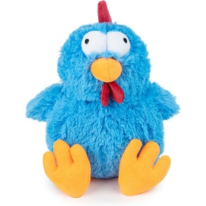 image:imageBest Pet Supplies Interactive Squeaky Dog Chew Toy Ideal Dog Toys for Chewers Small Medium amp Large Dogs and Fetch Lovers  Crinkle Duck Blue LargeMrs Cluck Blue