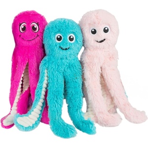 image:imageBest Pet Supplies Interactive Squeaky Dog Chew Toy Ideal Dog Toys for Chewers Small Medium amp Large Dogs and Fetch Lovers  Crinkle Duck Blue LargeOctomutant Fuchsia  Purple  Turquoise