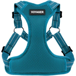 image:imageBest Pet Supplies Voyager Adjustable Stepin Flex Breathable Mesh Dog Harness for Small Medium Large Dogs Leash Set Army Base SHarness Turquoise