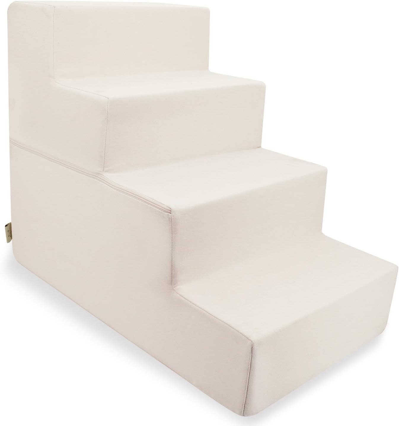 image:imageBest Pet Supplies Dog Stairs amp Steps Foam Steps for Small Dogs amp Cats NonSlip Indoor Balanced Pet Step Support Dog Ramp No Assembly Pale Teal 3Step 135inch HeightIvory