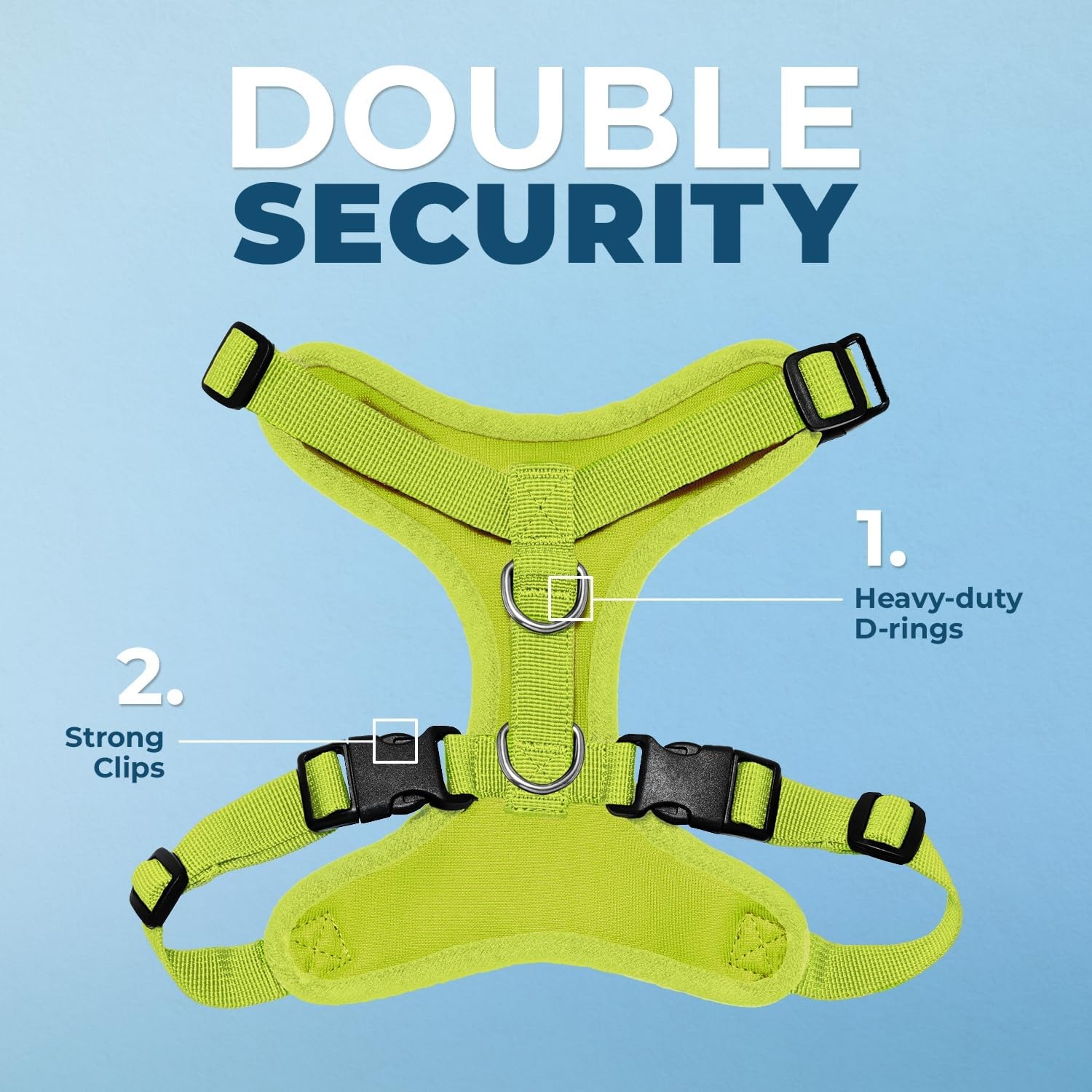 image:imageBest Pet Supplies Voyager Stepin Lock Pet Harness w Reflective Pet Leash Combo Set with Neoprene Handle 5ft Supports Small Medium and Large Breed PuppiesCats PurpleBlack Trim LHarness Leash Set Lime Green