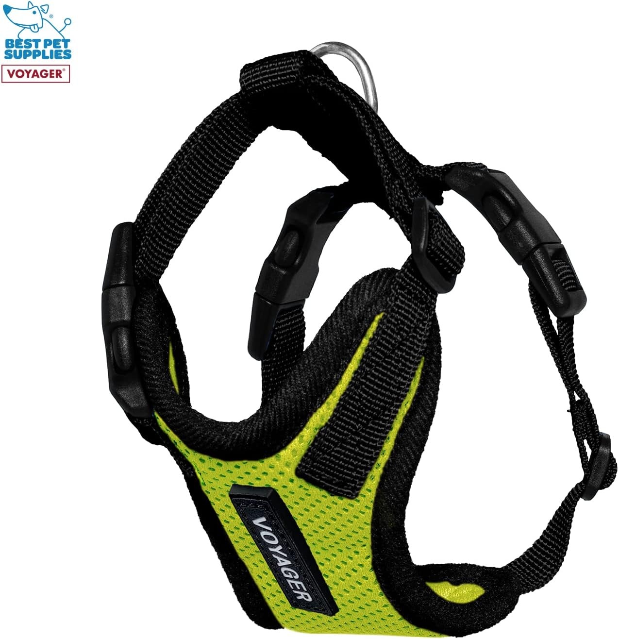 image:imageBest Pet Supplies Voyager Stepin Lock Pet Harness w Reflective Pet Leash Combo Set with Neoprene Handle 5ft Supports Small Medium and Large Breed PuppiesCats PurpleBlack Trim LHarness Leash Set Lime GreenBlack Trim