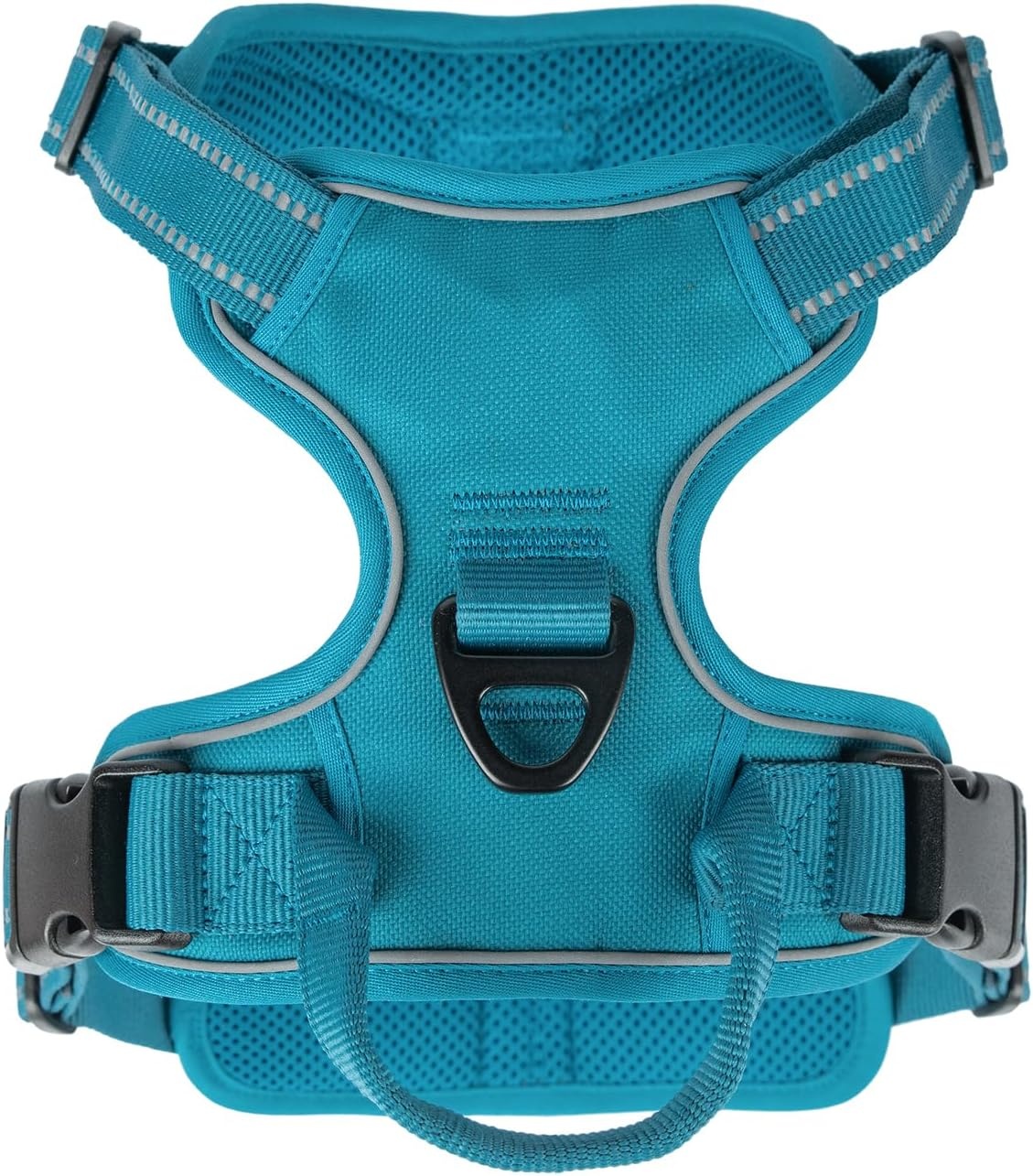 image:imageVoyager Dog Harness Dual Leash Attachment NoPull Control Adjustable Soft but Strong Pet Harness for Medium and Large Dogs with 3M Reflective Technology Leash Set Red Nylon M Chest 2025Turquoise Nylon