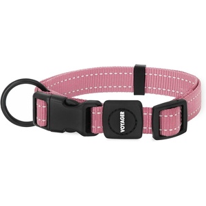 image:imageBest Pet Supplies Voyager Reflective Dog Leash or Collar with Neoprene Handle for Small Medium and Large Breed Puppies Cute and Heavy Duty for Walking Running and Training  Royal Blue MCollar Pink