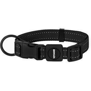 image:imageBest Pet Supplies Voyager Reflective Dog Leash or Collar with Neoprene Handle for Small Medium and Large Breed Puppies Cute and Heavy Duty for Walking Running and Training  Royal Blue MCollar Black