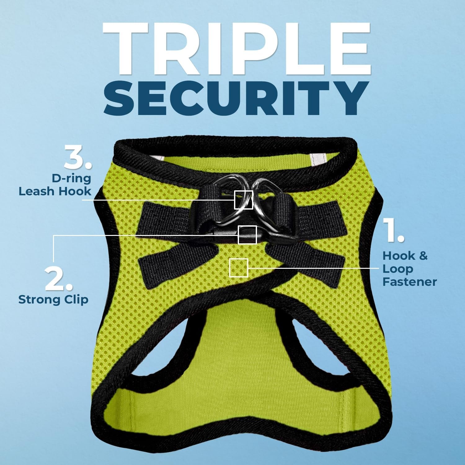 image:imageBest Pet Supplies Voyager Stepin Air All Weather Mesh Harness and Reflective Dog 5ft Leash Combo with Neoprene Handle for Small Medium and Large Breed Puppies Set LimeBlack Trim Small