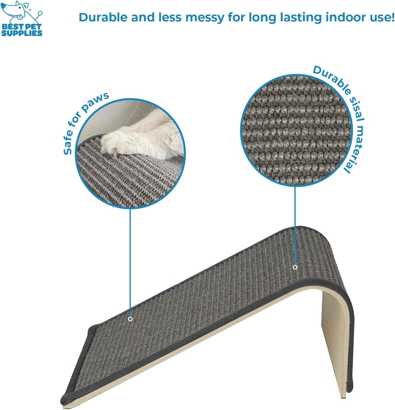 image:imageBest Pet Supplies Catify Cat Scratcher Fun Interactive Scratchers Posts Poles Claw Safe Furniture Saver Indoor Play Support Natural Cat Behaviors Heavy Duty Beige LogGray Ramp