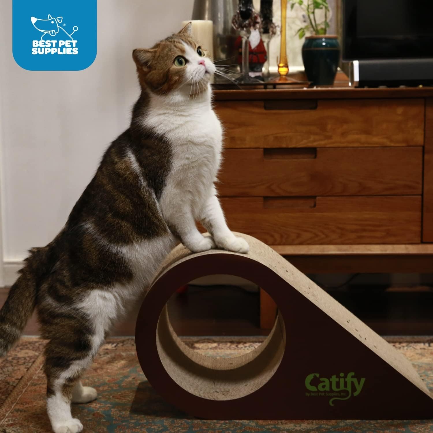 image:imageBest Pet Supplies Catify Cat Scratcher Fun Interactive Scratchers Posts Poles Claw Safe Furniture Saver Indoor Play Support Natural Cat Behaviors Heavy Duty Beige LogDroplet