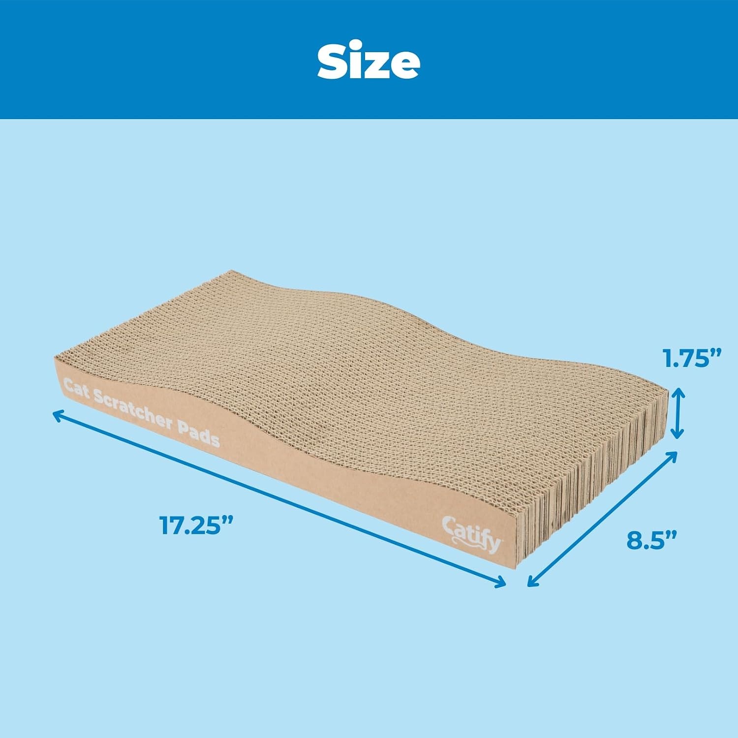 image:imageBest Pet Supplies Catify Cat Scratcher Fun Interactive Scratchers Posts Poles Claw Safe Furniture Saver Indoor Play Support Natural Cat Behaviors Heavy Duty Beige LogWave 2 Pack