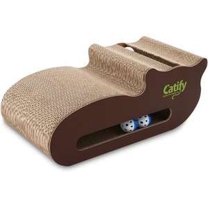 image:imageBest Pet Supplies Catify Cat Scratcher Fun Interactive Scratchers Posts Poles Claw Safe Furniture Saver Indoor Play Support Natural Cat Behaviors Heavy Duty  Beige LogCatShape